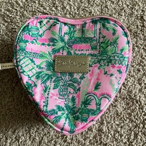 Lilly Pulitzer Heart Pouch